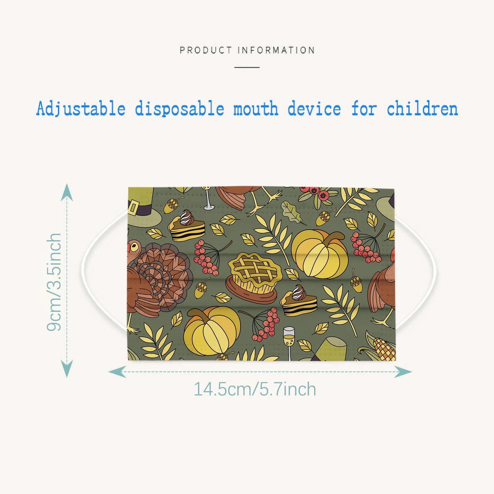 Masque enfant Disposable Unisex Printed Thanksgiving Soft Masks Mascherina For Childrens 3-Layer Masks Mondkapjes Herbruikbaar#3
Masque enfant Disposable Unisex Printed Thanksgiving Soft Masks Mascherina For Childrens 3-Layer Masks Mondkapjes Herbruikbaar#3