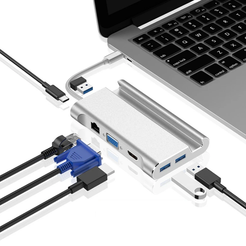 Адаптер Bakeey 7 в 1 Type C USB 1000 5 Гбит/с|Док-станции| |