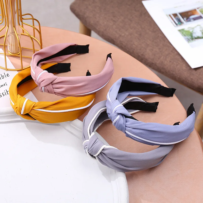 Fashion Knotted Headband Women Soft HairBand Simple Pure Color Vintage Hair Hoop for Women girls Hair Accessories FG108
Fashion Knotted Headband Women Soft HairBand Simple Pure Color Vintage Hair Hoop for Women girls Hair Accessories FG108