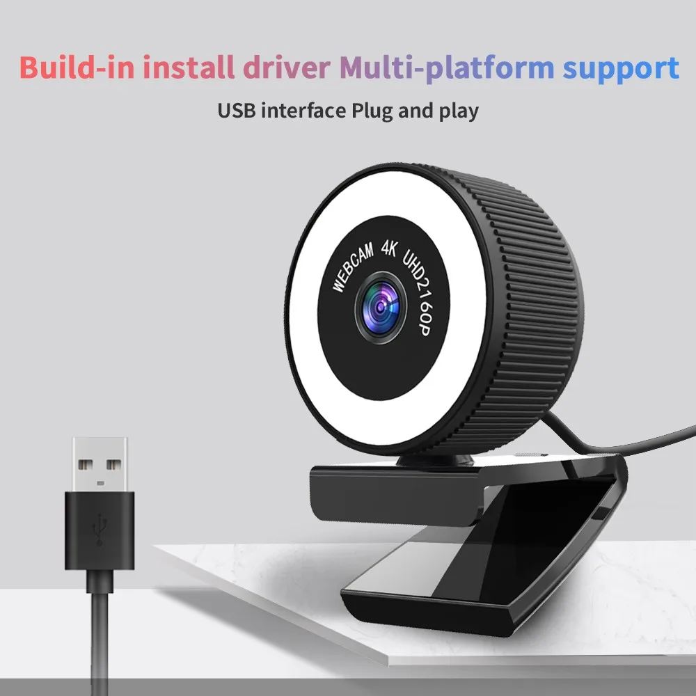 TISHRIC C160 4K Webcam 1080P 30fps Full HD USB Web Camera With Microphone for Computer web Cam Webcam 8M Pixel Meeting Living
TISHRIC C160 4K Webcam 1080P 30fps Full HD USB Web Camera With Microphone for Computer web Cam Webcam 8M Pixel Meeting Living