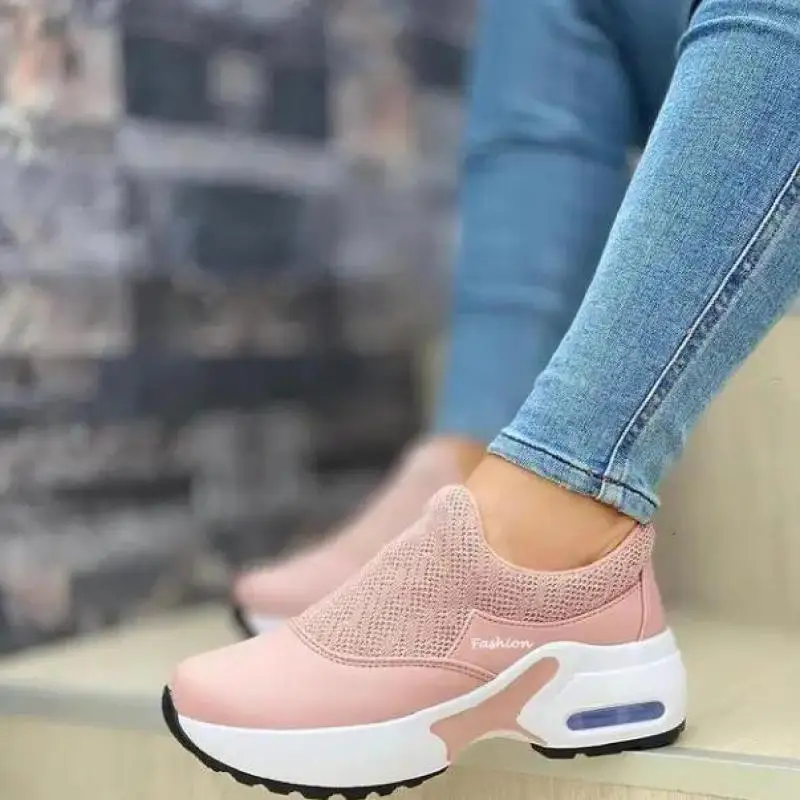 2021 New Spring And Autumn Flying Woven Stitching Mid-heel Wedge Round Toe Mid-top Women's Casual Shoes
2021 New Spring And Autumn Flying Woven Stitching Mid-heel Wedge Round Toe Mid-top Women's Casual Shoes