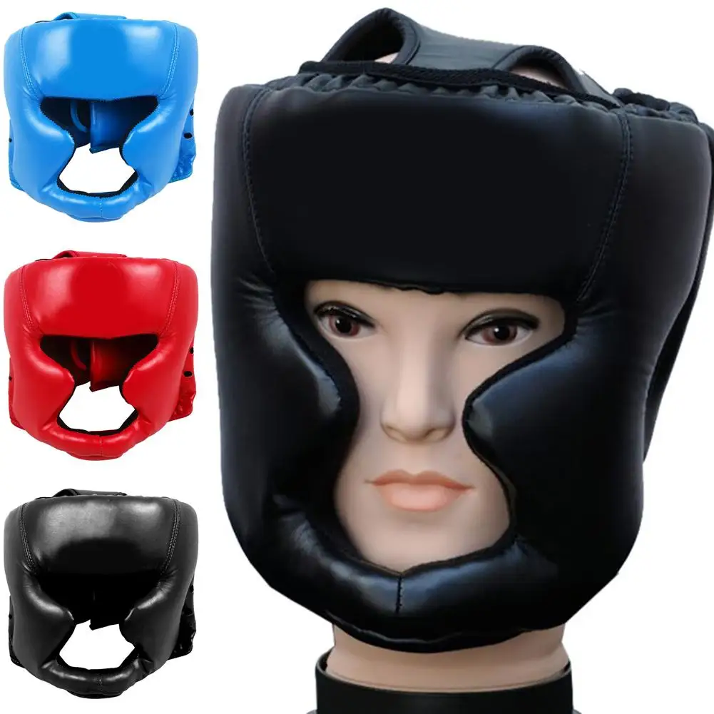 Утолщенная тренировочная защита для бокса лица шлем головной убор спортивные