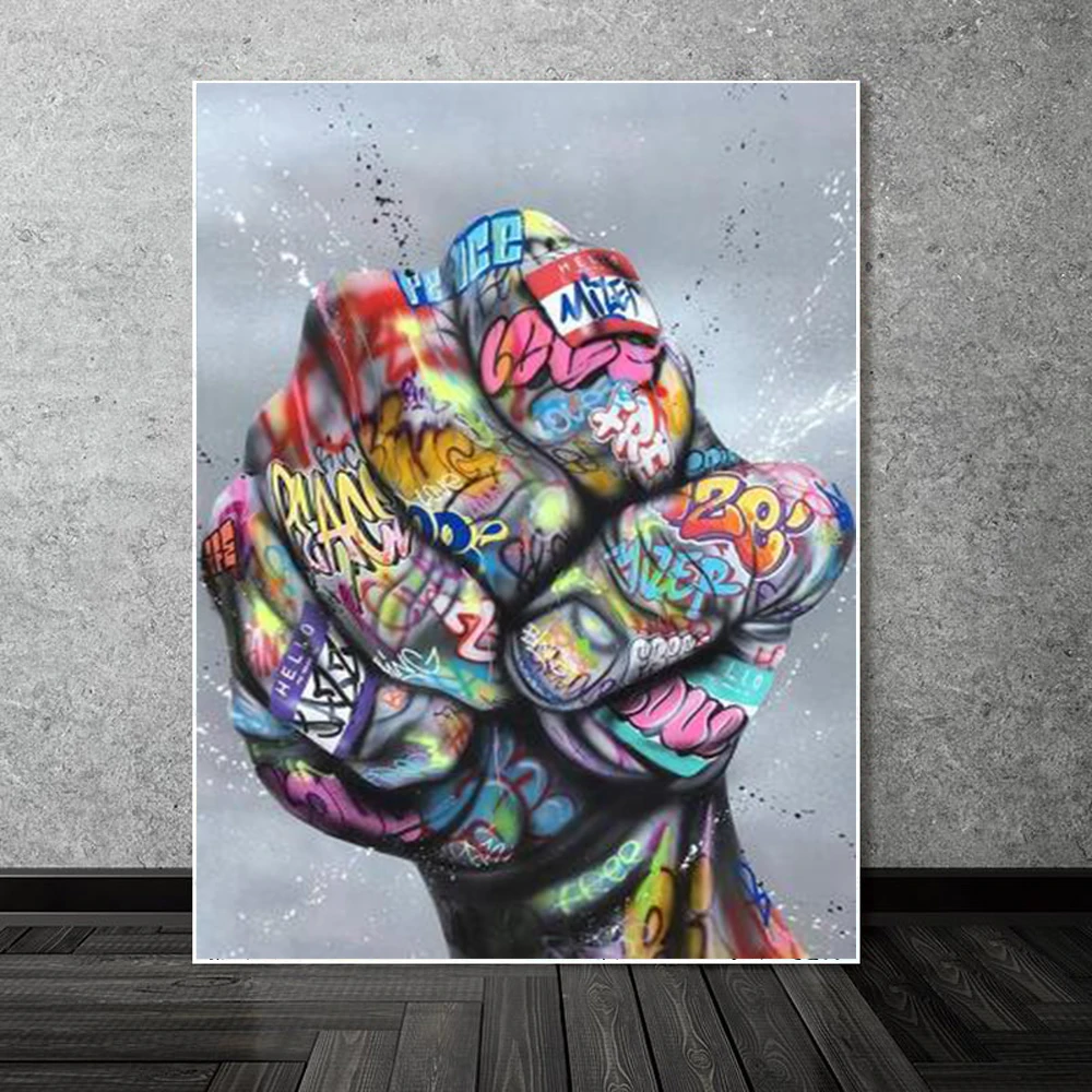 V Gesture Victory Graffiti Street Art Canvas Painting Wall Art Picture Inspiring Poster and Prints Cuadros Home Decoration
V Gesture Victory Graffiti Street Art Canvas Painting Wall Art Picture Inspiring Poster and Prints Cuadros Home Decoration