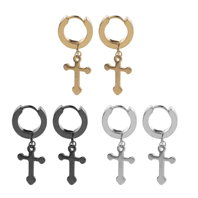Punk Titanium Steel Cross Drop Piercing Stud Earring Fashion Jewelry Unisex
Punk Titanium Steel Cross Drop Piercing Stud Earring Fashion Jewelry Unisex