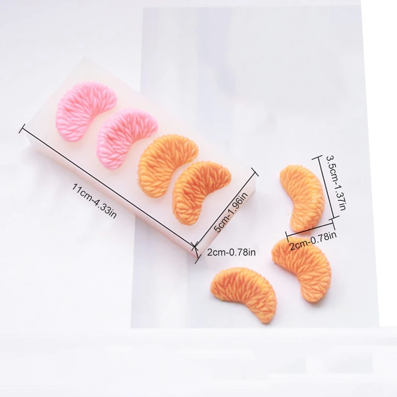 4-Cavity Tangerine Slice Shape Silicone Mold Non-Stick Fondant Puddings Mold Chocolate Cookies Baking Tool Kitchen Accessory
4-Cavity Tangerine Slice Shape Silicone Mold Non-Stick Fondant Puddings Mold Chocolate Cookies Baking Tool Kitchen Accessory