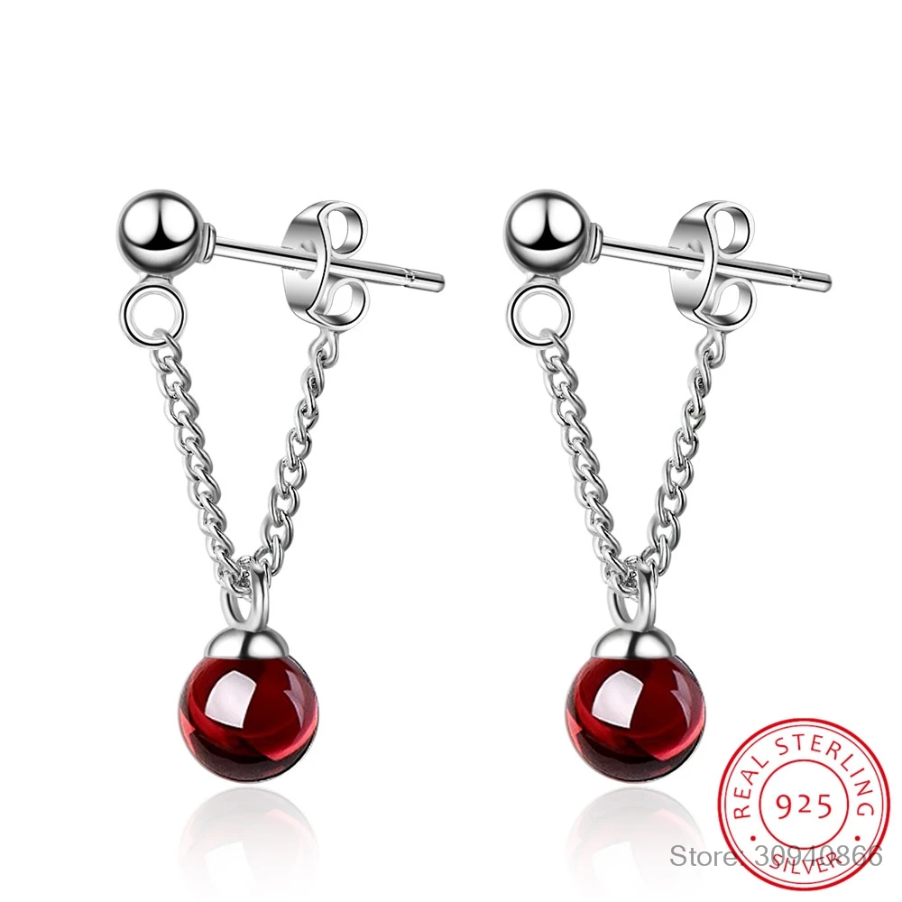 Simple Fashion 925 Sterling Silver Red/Pink Beads Tassel Earrings For Women Girl Gift pendientes brincos de prata S-E611
Simple Fashion 925 Sterling Silver Red/Pink Beads Tassel Earrings For Women Girl Gift pendientes brincos de prata S-E611