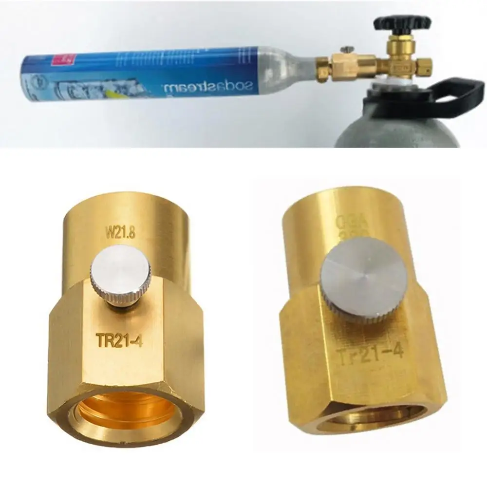 80%HOTTR21-4 to CGA320/W21.8 Soda Maker Cylinder Refill Adapter Tank Connection Kit
80%HOTTR21-4 to CGA320/W21.8 Soda Maker Cylinder Refill Adapter Tank Connection Kit