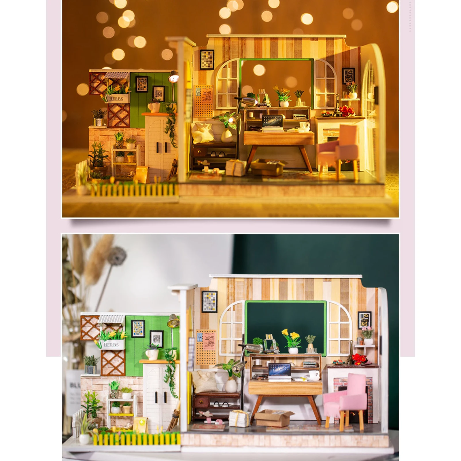 3D Dollhouse Miniature with Furniture, DIY House Kit with Display Case 1:24 Scale Creative Room
3D Dollhouse Miniature with Furniture, DIY House Kit with Display Case 1:24 Scale Creative Room