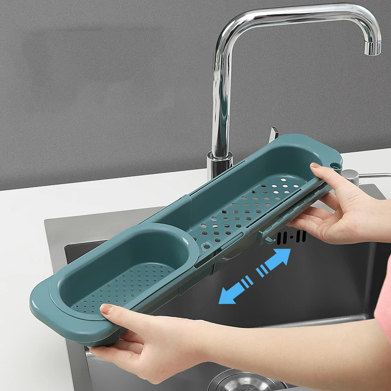 Telescopic Sink Rack Retractable Sponge Storage Holder Filter Leftovers Drain Basket Dishwashing Cloth Hanger Kitchen Organizer
Telescopic Sink Rack Retractable Sponge Storage Holder Filter Leftovers Drain Basket Dishwashing Cloth Hanger Kitchen Organizer