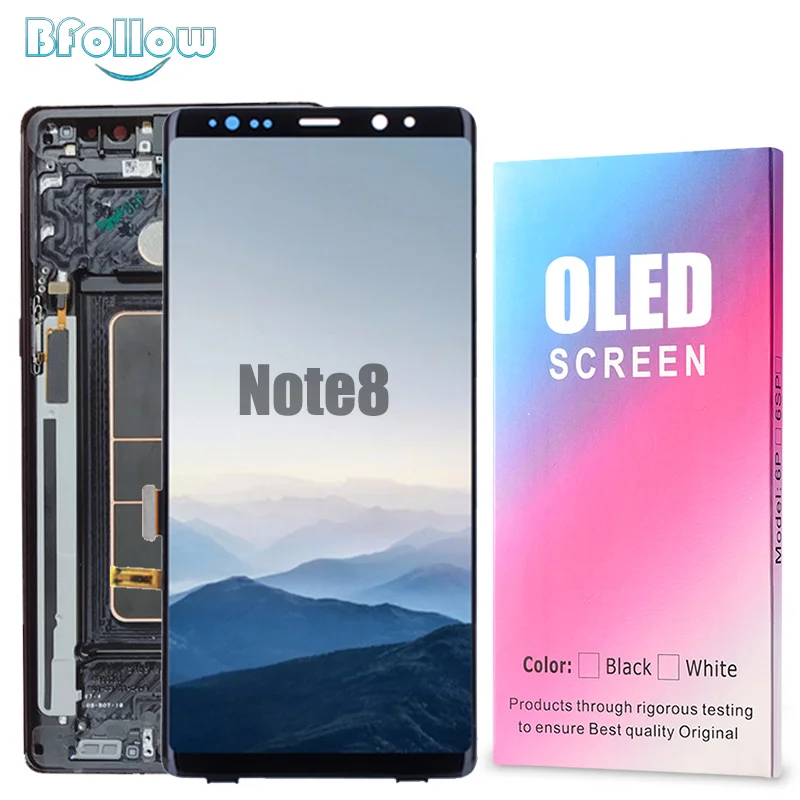 BFOLLOW AMOLED для Samsung Galaxy Note 8 AAA Оригинальный дисплей дигитайзер сборка ЖК замена