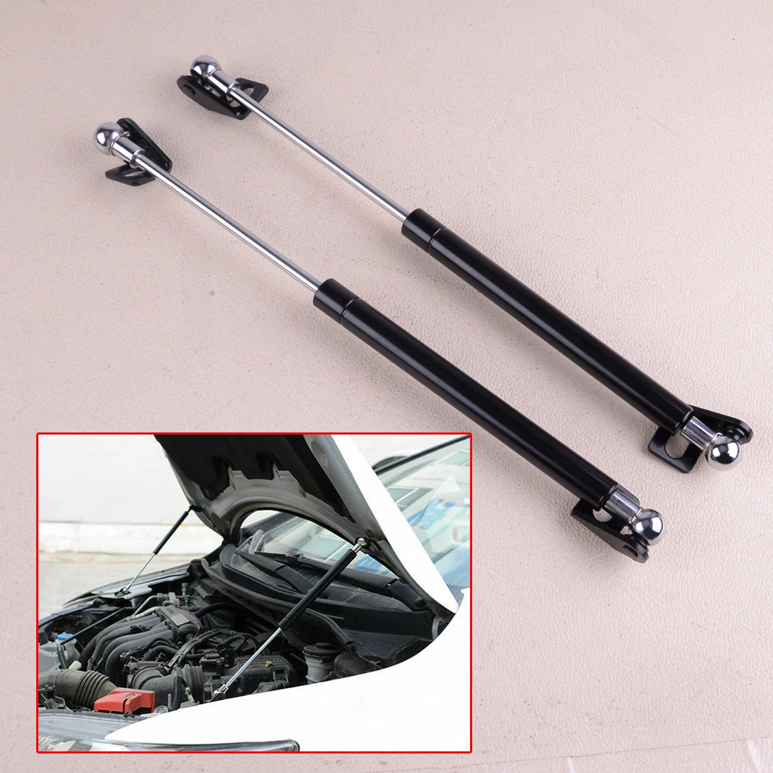 CITALL 2pcs Car Auto Front Bonnet Hood Lift Support Shock Struts Spring fit for Honda Fit Jazz 2014 2015 2016 2017 2018 2019
CITALL 2pcs Car Auto Front Bonnet Hood Lift Support Shock Struts Spring fit for Honda Fit Jazz 2014 2015 2016 2017 2018 2019