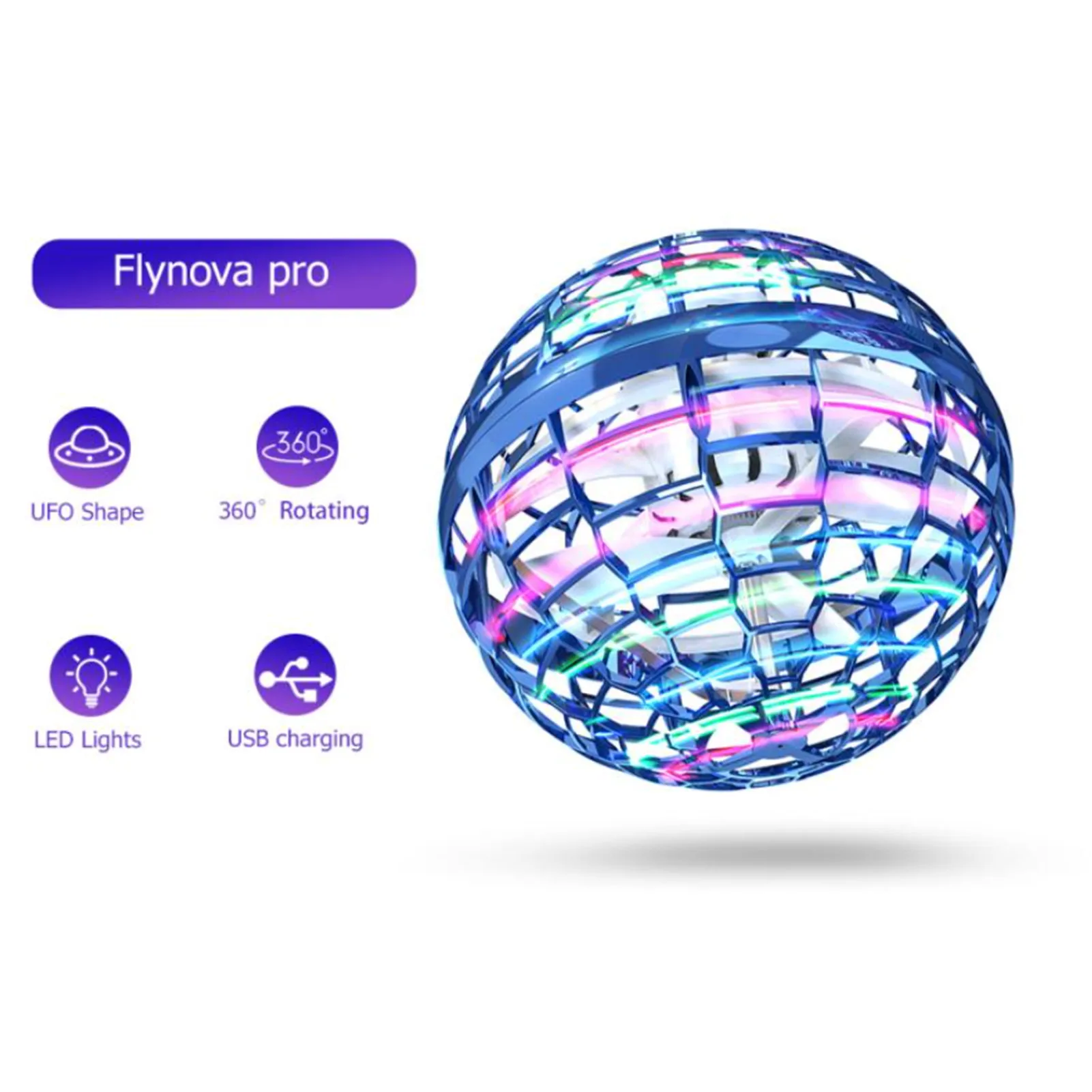 Flying Ball Toy Dazzling Colorful Electronic Spinner Mini Drone Flying Spinner Toys Gift For Kids Adults
Flying Ball Toy Dazzling Colorful Electronic Spinner Mini Drone Flying Spinner Toys Gift For Kids Adults