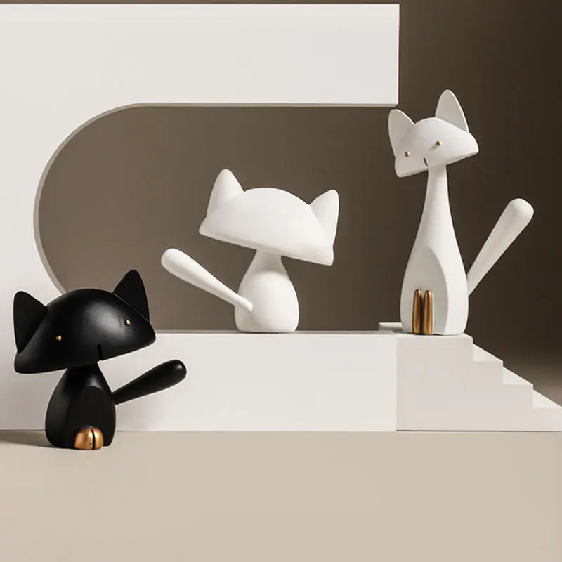 Nordic Minimalist Resin Crafts Sculpture Creative Cat Animal Ornaments Home Decor Figurine desktop Living room Car Ornaments
Nordic Minimalist Resin Crafts Sculpture Creative Cat Animal Ornaments Home Decor Figurine desktop Living room Car Ornaments
