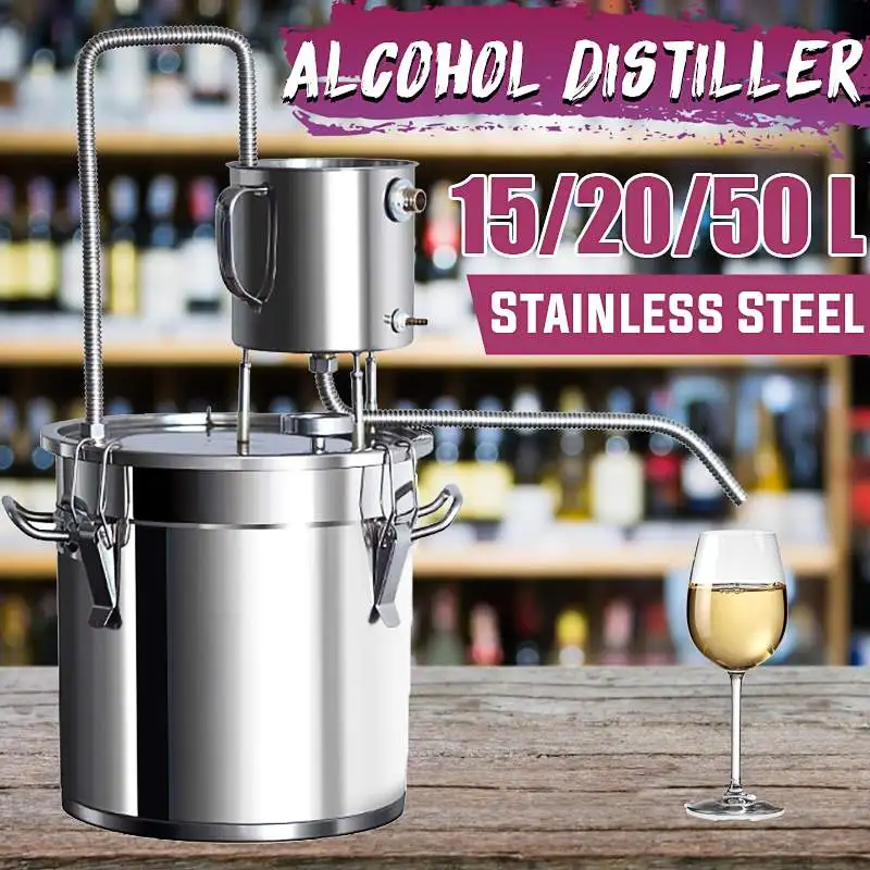 12L/20L/50L Durable Home DIY Distiller Moonshine Alcohol Stainless Copper Alcohol Whisky Water Wine Essential Oil Brew Machines
12L/20L/50L Durable Home DIY Distiller Moonshine Alcohol Stainless Copper Alcohol Whisky Water Wine Essential Oil Brew Machines