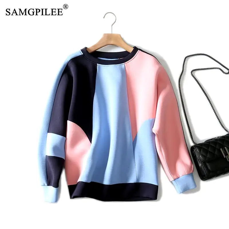Autumn 2021 Clothes For Women Casual Oversized Hoodie Cotton Full Sleeve Patchwork Pullovers O-neck Winter Sweatshirts For Women
Autumn 2021 Clothes For Women Casual Oversized Hoodie Cotton Full Sleeve Patchwork Pullovers O-neck Winter Sweatshirts For Women