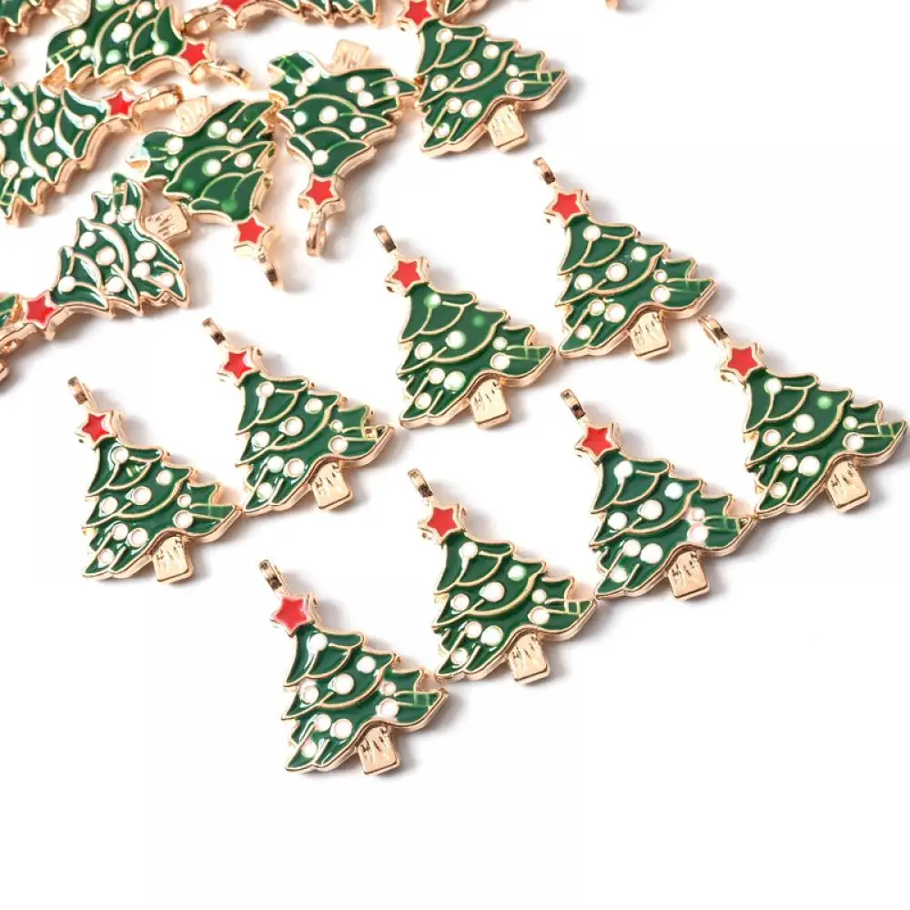 10Pcs/Lot Christmas Series Enamel Art Oil Drop Red Star Christmas Tree Small Pendant Charms For Jewelry Making DIY Bracelet
10Pcs/Lot Christmas Series Enamel Art Oil Drop Red Star Christmas Tree Small Pendant Charms For Jewelry Making DIY Bracelet