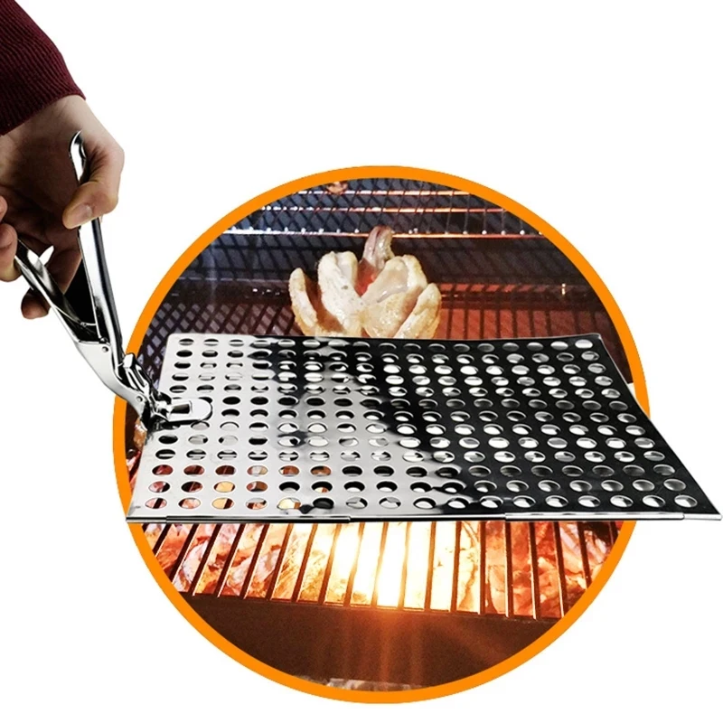1 Pc Stainless Steel BBQ Grill Grate Lifter Gripper Tough And Durable Anti-Hot Plate Pan Clamp Clip Never Rust Sliver Homeheld
1 Pc Stainless Steel BBQ Grill Grate Lifter Gripper Tough And Durable Anti-Hot Plate Pan Clamp Clip Never Rust Sliver Homeheld