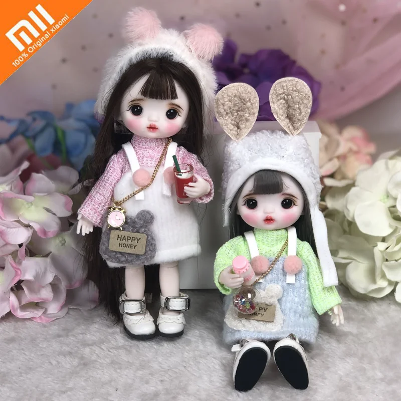 Xiaomi 17cm BJD Doll Exquisite Makeup Fashion Girl Change Makeup Doll Movable Joint 3D Eye Girl Toy Dress Up Doll Birthday Gift
Xiaomi 17cm BJD Doll Exquisite Makeup Fashion Girl Change Makeup Doll Movable Joint 3D Eye Girl Toy Dress Up Doll Birthday Gift