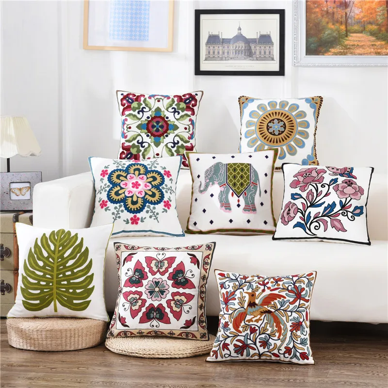 Colorful Flower Butterfly Embroidery Cushion Cover Decorative Pillows 45*45 Throw Pillow Cushions Home Decoration for Sofa Bed
Colorful Flower Butterfly Embroidery Cushion Cover Decorative Pillows 45*45 Throw Pillow Cushions Home Decoration for Sofa Bed