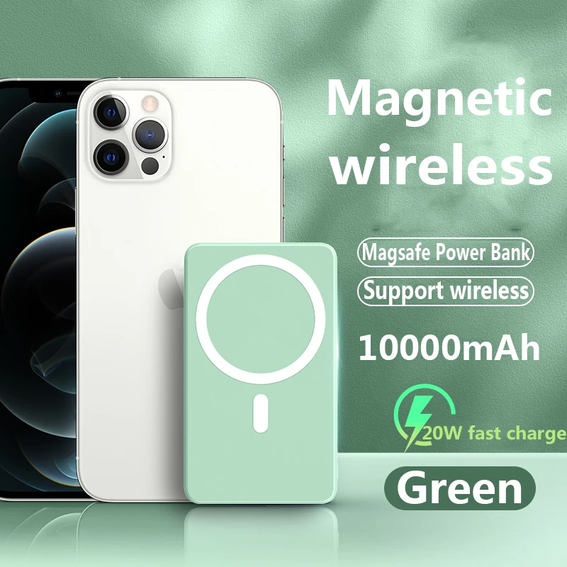 2021 15W 10000mAh NEW Magnetic Wireless Power Bank Fast Charger For iPhone 12 13 Pro Max Mobile Phone External Auxiliary Battery
2021 15W 10000mAh NEW Magnetic Wireless Power Bank Fast Charger For iPhone 12 13 Pro Max Mobile Phone External Auxiliary Battery