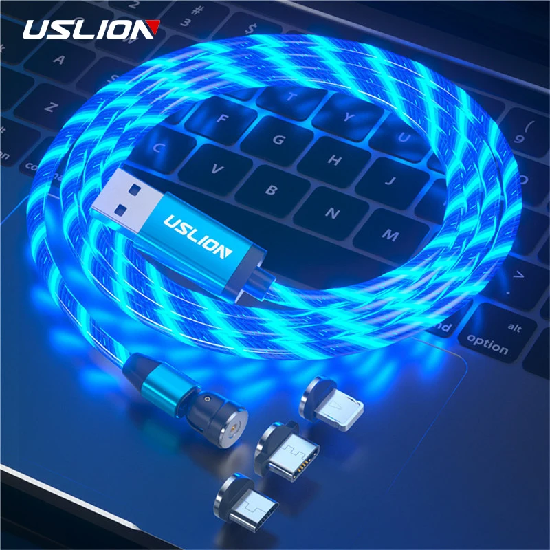 USLION 540 Magnetic Micro USB Type C Cable LED Lighting 3 in 1 Magnetic Cable USB Charger For iPhone 12 11 Huawei Xiaomi mi 11
USLION 540 Magnetic Micro USB Type C Cable LED Lighting 3 in 1 Magnetic Cable USB Charger For iPhone 12 11 Huawei Xiaomi mi 11