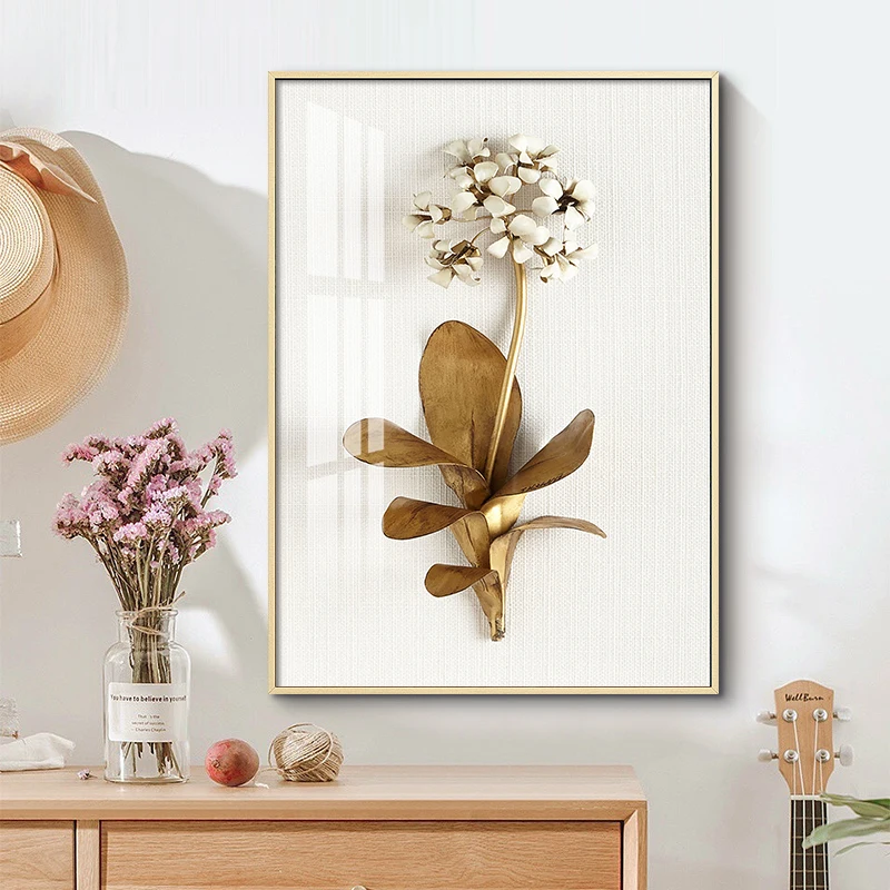Golden Plant Leaves and Flowers Wall Art Canvas Painting Wall Pictures for Living Room Nordic Decoration Pictures Morden Decor
Golden Plant Leaves and Flowers Wall Art Canvas Painting Wall Pictures for Living Room Nordic Decoration Pictures Morden Decor