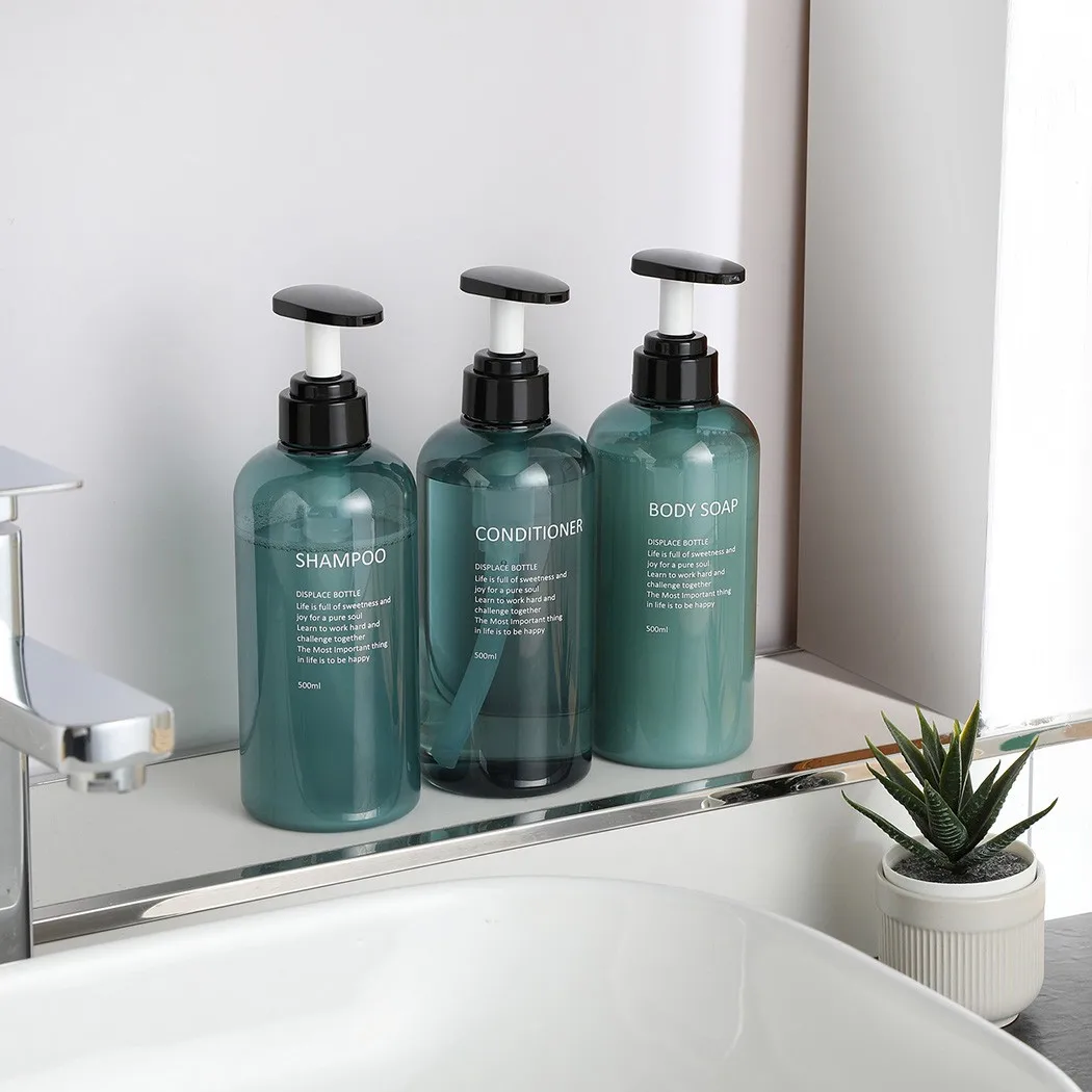 3Pcs Empty Bottle Set Shampoo Wash Shower Gel Hair Conditioner Press 500ml Dispenser Bottle Outdoor Portable Travel Tools Hot!
3Pcs Empty Bottle Set Shampoo Wash Shower Gel Hair Conditioner Press 500ml Dispenser Bottle Outdoor Portable Travel Tools Hot!