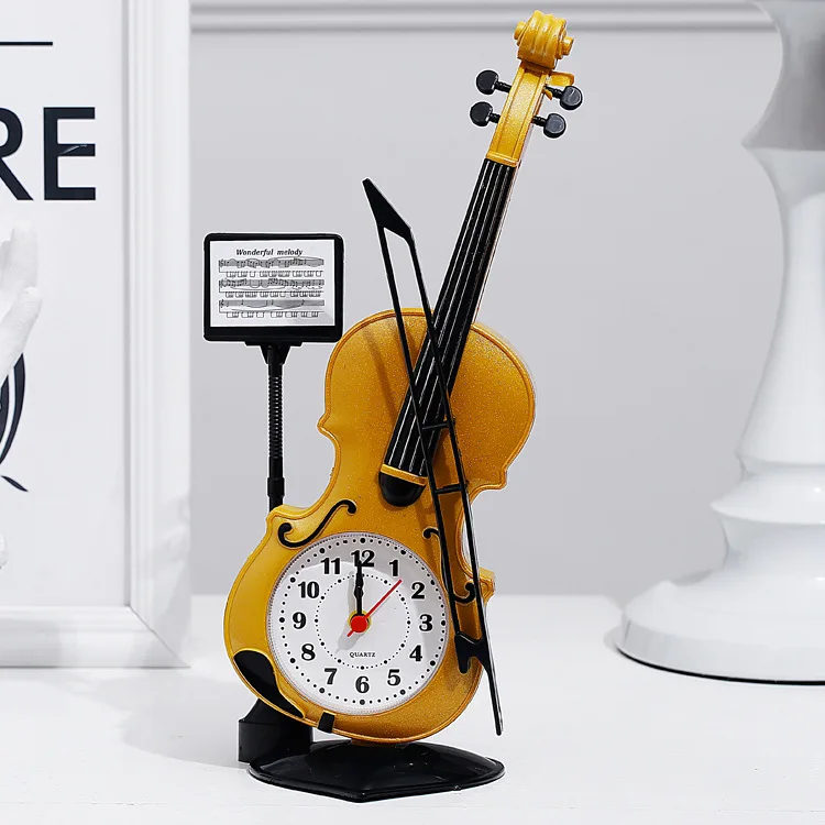 Students Desktop Ornaments Clock Large Violin Yesterday Plastic Alarm Clock CHILDREN'S Alarm Clock
Students Desktop Ornaments Clock Large Violin Yesterday Plastic Alarm Clock CHILDREN'S Alarm Clock
