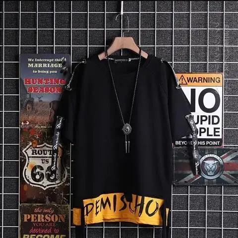 Black Men's Summer Short-Sleeved T-shirt Men's Mid-Length Loose Half-Sleeved Top Clothes Graphic t shirts Sport Tops 3XL
Black Men's Summer Short-Sleeved T-shirt Men's Mid-Length Loose Half-Sleeved Top Clothes Graphic t shirts Sport Tops 3XL