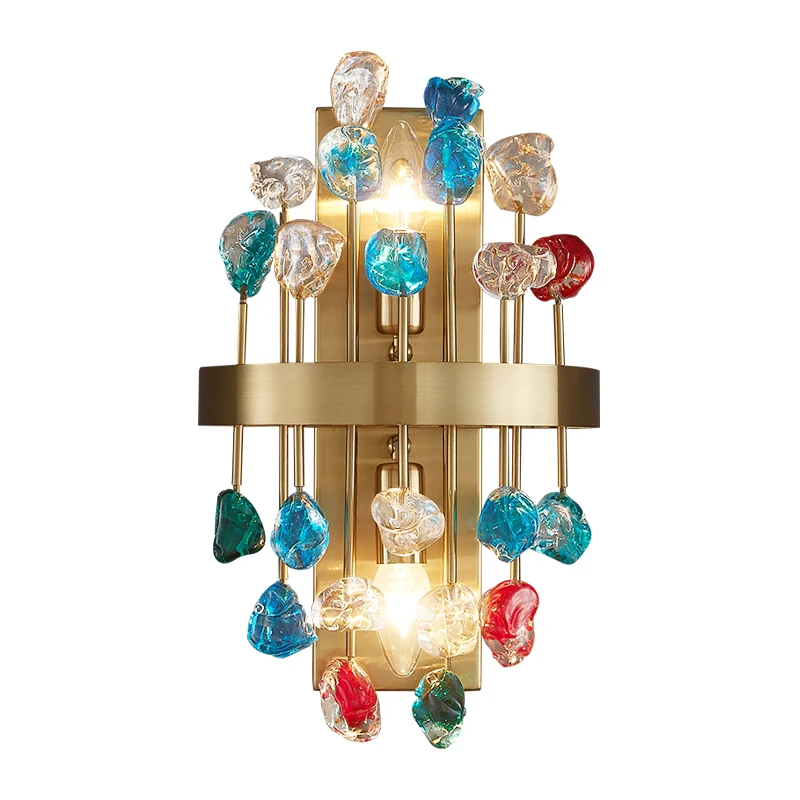New modern sconce lighting for bedroom brushed gold crystal wall lamps home decoration colorful cristals wall light fixtures
New modern sconce lighting for bedroom brushed gold crystal wall lamps home decoration colorful cristals wall light fixtures