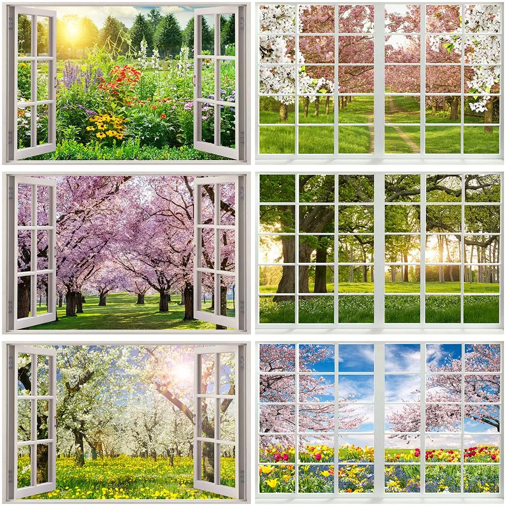 Spring Sea of Flowers Photography Backdrops Floral Forest False Window Wallpaper Baby Shower Birthday Photo Props Studio Booth
Spring Sea of Flowers Photography Backdrops Floral Forest False Window Wallpaper Baby Shower Birthday Photo Props Studio Booth