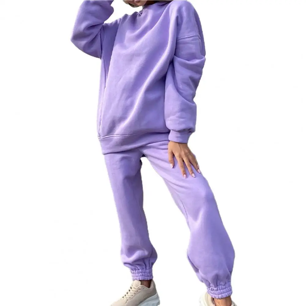 Two Piece Set Women Outfit Hoodies Long Sleeve Front Pocket Solid Color Hooded Sweatshirt Pants Set Women's Clothing
Two Piece Set Women Outfit Hoodies Long Sleeve Front Pocket Solid Color Hooded Sweatshirt Pants Set Women's Clothing