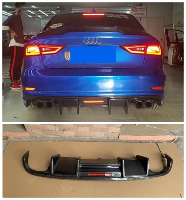 high quality Carbon Fiber Rear Trunk Lip Bumper Diffuser Protector Cover Fits For Audi A3 S3 Sline 2017 2018 2019 2020 Wiht Lamp
high quality Carbon Fiber Rear Trunk Lip Bumper Diffuser Protector Cover Fits For Audi A3 S3 Sline 2017 2018 2019 2020 Wiht Lamp