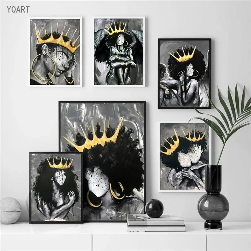 Africa Angel Queen Canvas Art Posters and Prints Nordic Abstract Princess Wall Art Paintings Pictures for Home Living Room Decor
Africa Angel Queen Canvas Art Posters and Prints Nordic Abstract Princess Wall Art Paintings Pictures for Home Living Room Decor