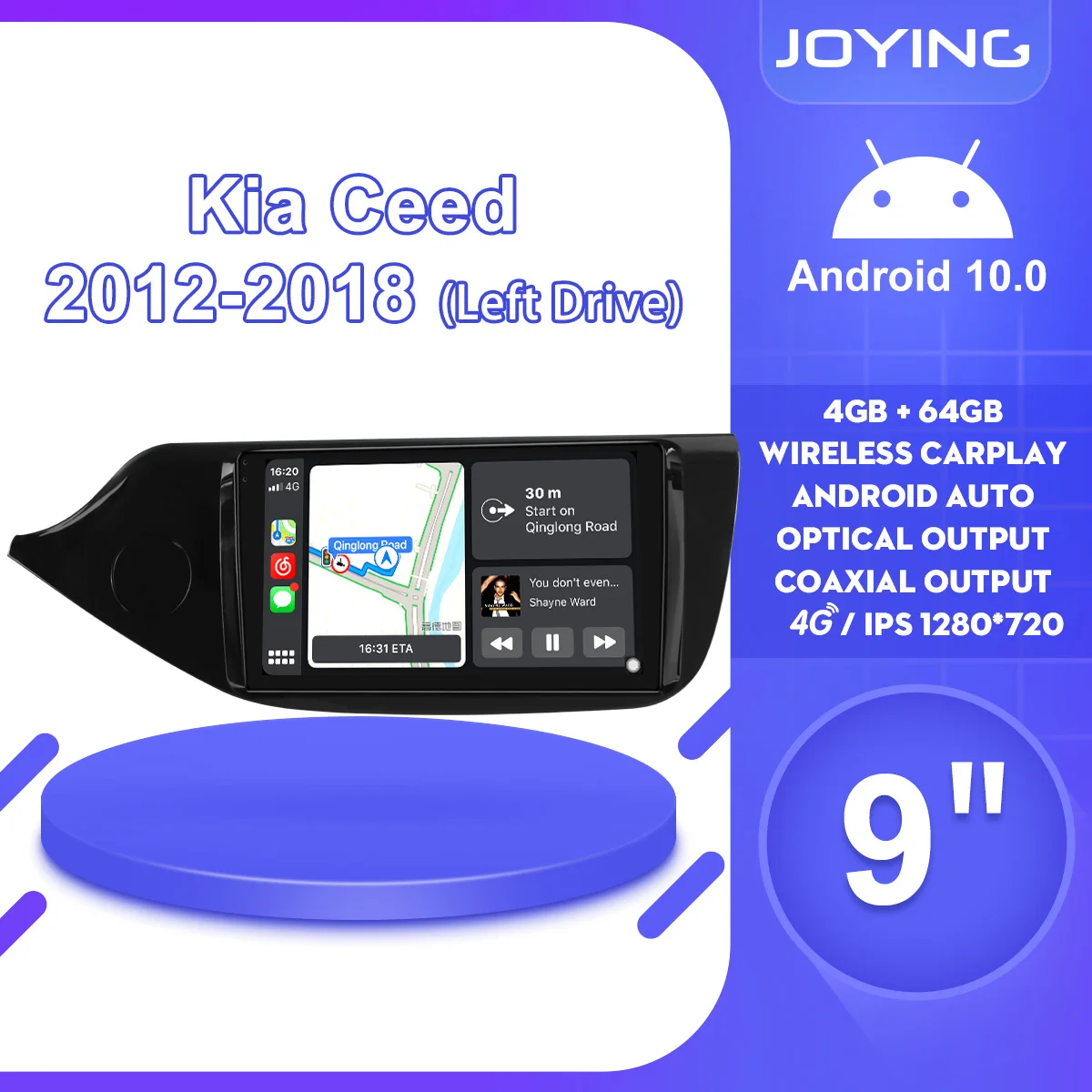 9 Inch Head Unit Autoradio 1Din Android 10 Car Radio Stereo Multimedia Carplay For Kia Ceed 2012 2018 Left Drive Steering Wheel
9 Inch Head Unit Autoradio 1Din Android 10 Car Radio Stereo Multimedia Carplay For Kia Ceed 2012 2018 Left Drive Steering Wheel