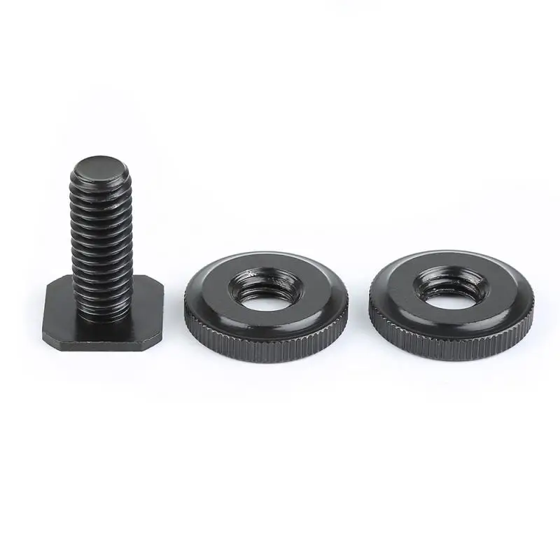 New Professional 1/4" Dual Nuts Tripod Mount Screw Black To Flash Hot Shoe Adapter Stand For Camera Screw Reinforced
New Professional 1/4" Dual Nuts Tripod Mount Screw Black To Flash Hot Shoe Adapter Stand For Camera Screw Reinforced