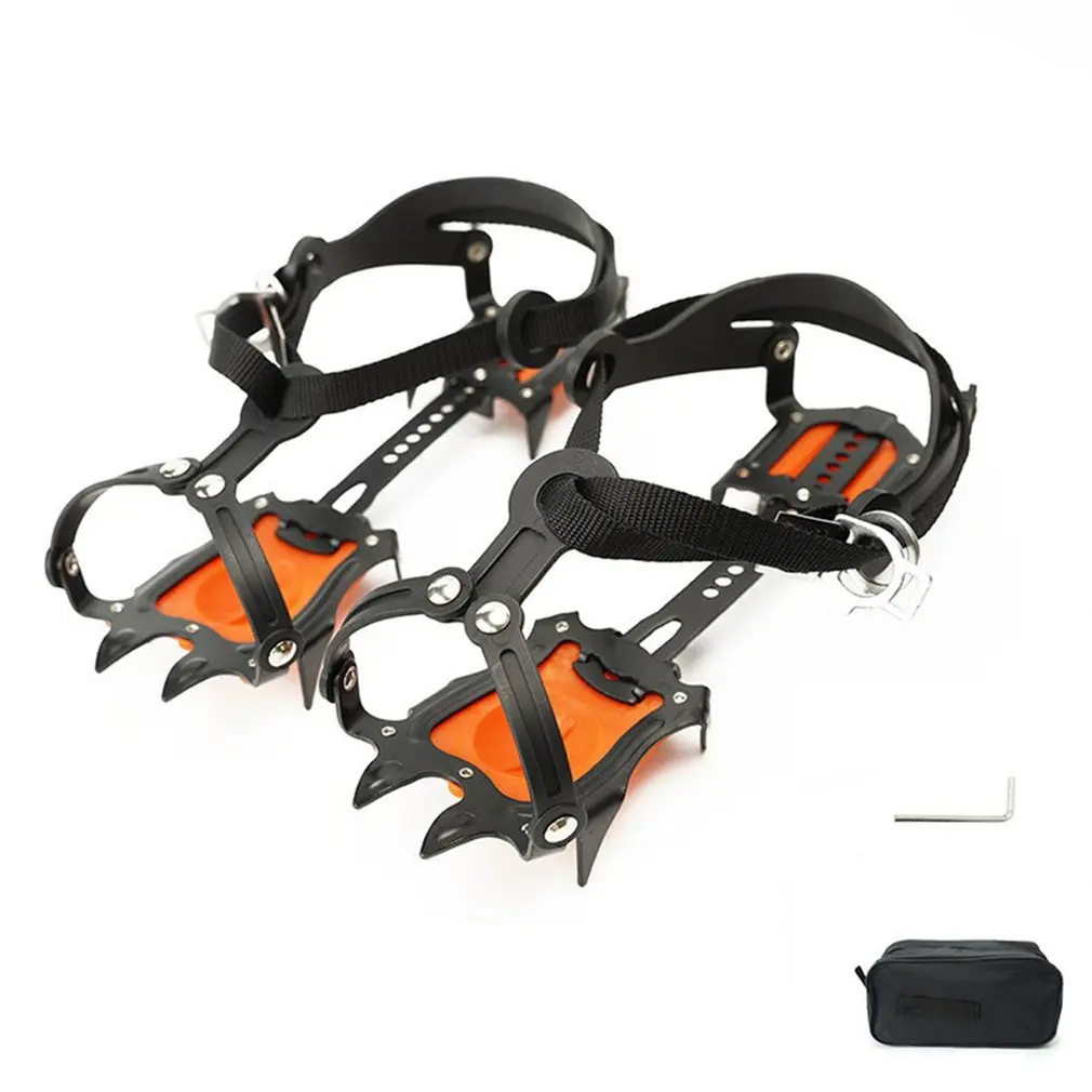 12 teeth Climbing Crampons outdoor rock climbing ice fishing snow skid shoe cover mountaineering skid gear Cover Crampon
12 teeth Climbing Crampons outdoor rock climbing ice fishing snow skid shoe cover mountaineering skid gear Cover Crampon