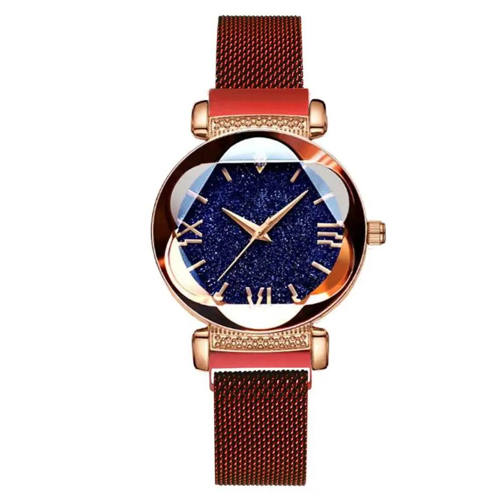 Zegarek Damski Magnetic Mesh Belt Band Watch Women's Fashion Dress Wristwatch Reloj Mujer Luxury Starry Sky Women Watches
Zegarek Damski Magnetic Mesh Belt Band Watch Women's Fashion Dress Wristwatch Reloj Mujer Luxury Starry Sky Women Watches