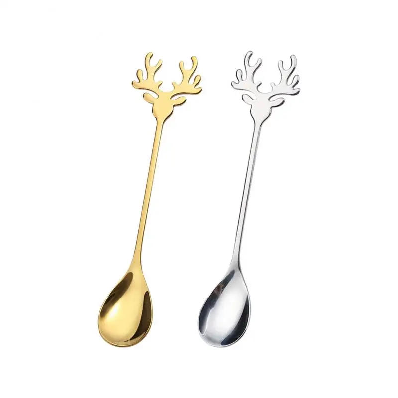 304 Stainless Steel Coffee Spoon Christmas Elk Spoon For Ice Cream Creative Tea-spoon Tableware Bar Tool Kitchen Cutlery Gift
304 Stainless Steel Coffee Spoon Christmas Elk Spoon For Ice Cream Creative Tea-spoon Tableware Bar Tool Kitchen Cutlery Gift