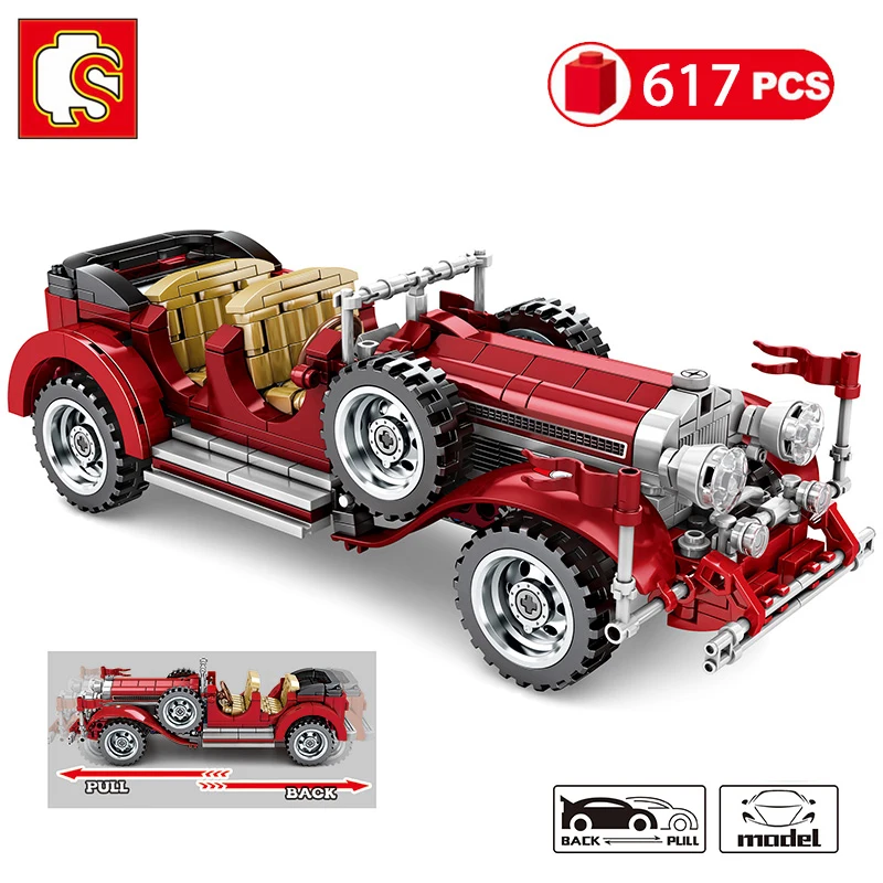 617Pcs Mercedes Retro Classic Cars Building Blocks Vehicle Pull Back Cars Toy Models Bricks Blocks Building For Children Boys
617Pcs Mercedes Retro Classic Cars Building Blocks Vehicle Pull Back Cars Toy Models Bricks Blocks Building For Children Boys
