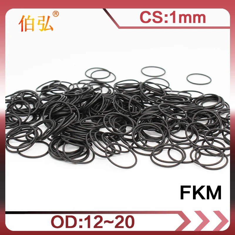 10PCS/lot Fluorine rubber Ring Black FKM O ring Seal 1mm Thickness OD12/13/14/15/16/17/18/19/20mm Rubber O-Ring Seal Gasket
10PCS/lot Fluorine rubber Ring Black FKM O ring Seal 1mm Thickness OD12/13/14/15/16/17/18/19/20mm Rubber O-Ring Seal Gasket