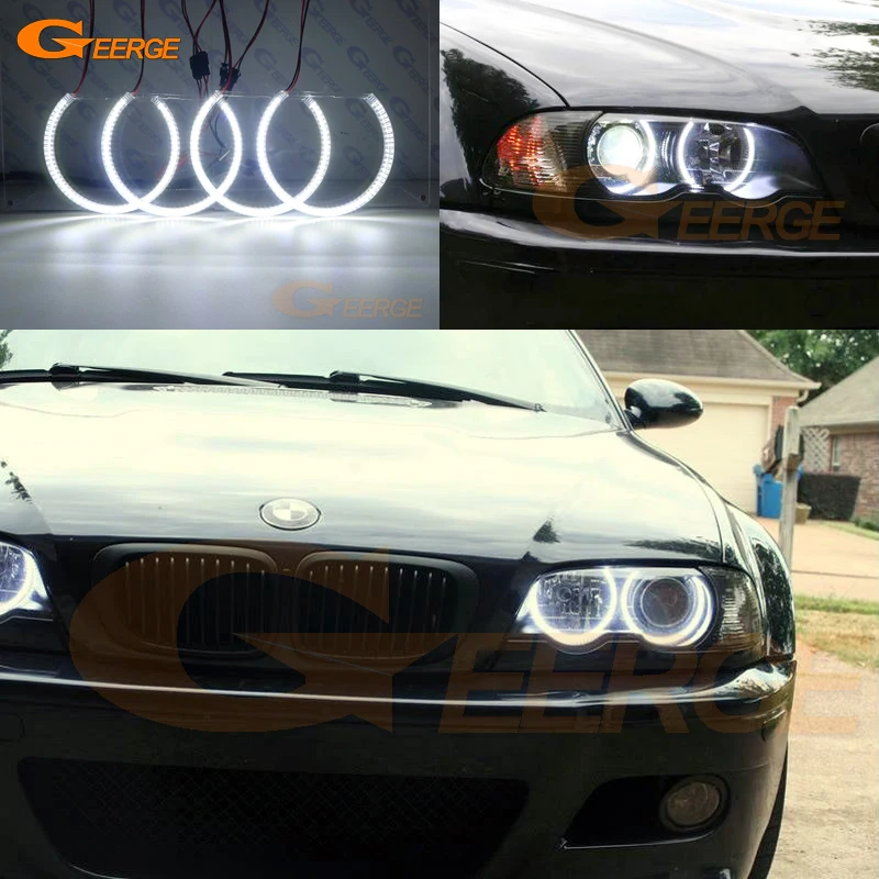 Для BMW E46 Coupe Convertible PRE FACELIFT 1999 2003 ультра яркий SMD СВЕТОДИОДНЫЙ ангельские глазки
