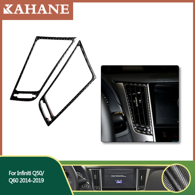 2pcs Carbon Fiber Interior Console Air Vent Outlet Cover For Infiniti Q50 Q60 2014-19 Car Accessories Interior Decoration
2pcs Carbon Fiber Interior Console Air Vent Outlet Cover For Infiniti Q50 Q60 2014-19 Car Accessories Interior Decoration