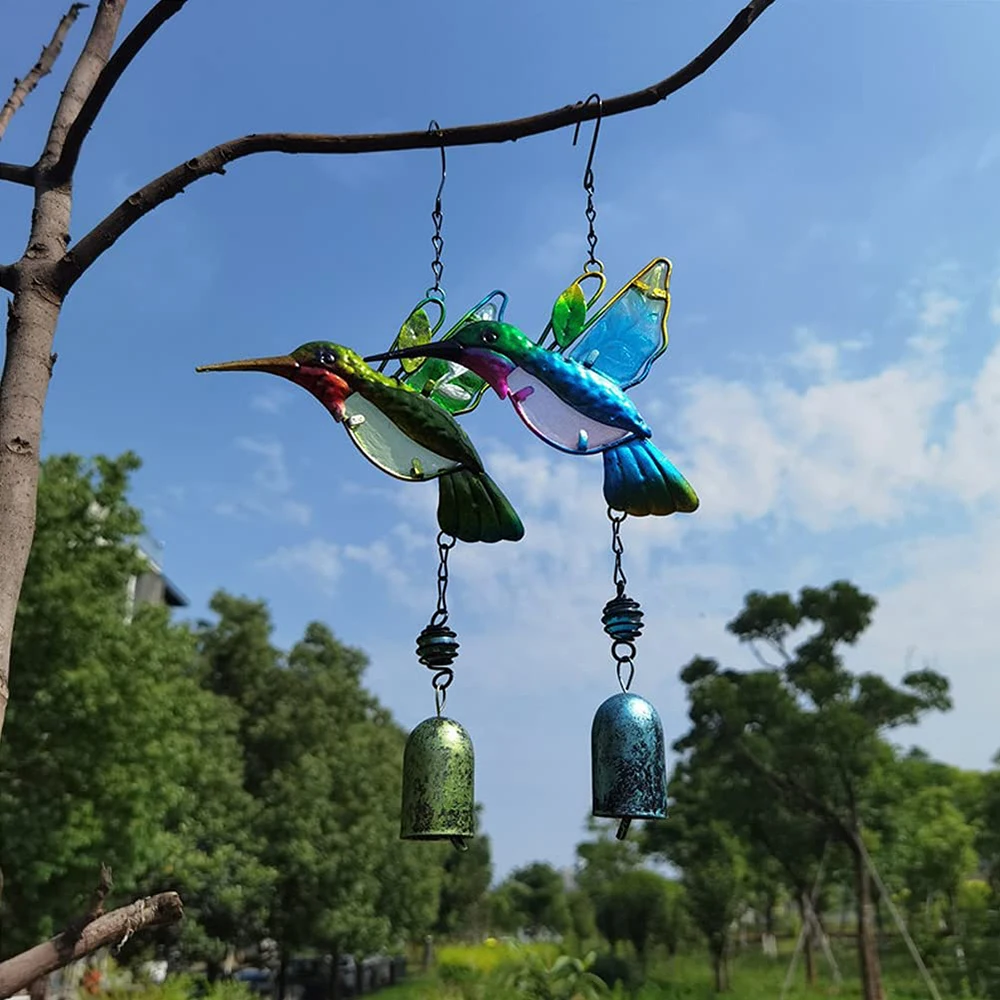 Hummingbird/Dragonfly Wind Chime Crafts Glass Painted Ornaments Home Craft Outdoor Indoor Decoration Yard Garden With Bells
Hummingbird/Dragonfly Wind Chime Crafts Glass Painted Ornaments Home Craft Outdoor Indoor Decoration Yard Garden With Bells