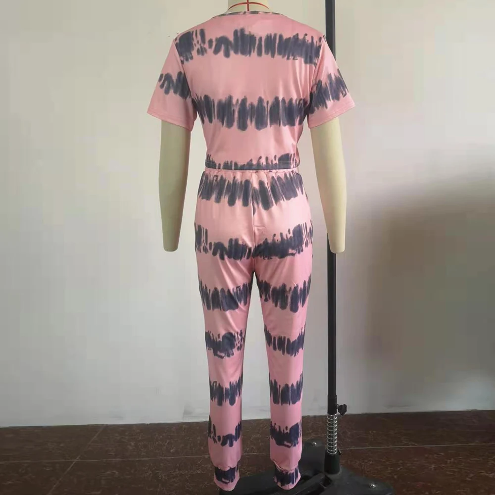 2021 Summer Tie Dye Print Tracksuit Women Two Piece Outfits O Neck Short Sleeve Short Tshirts and Jogger Sweatpant Matching Set
2021 Summer Tie Dye Print Tracksuit Women Two Piece Outfits O Neck Short Sleeve Short Tshirts and Jogger Sweatpant Matching Set