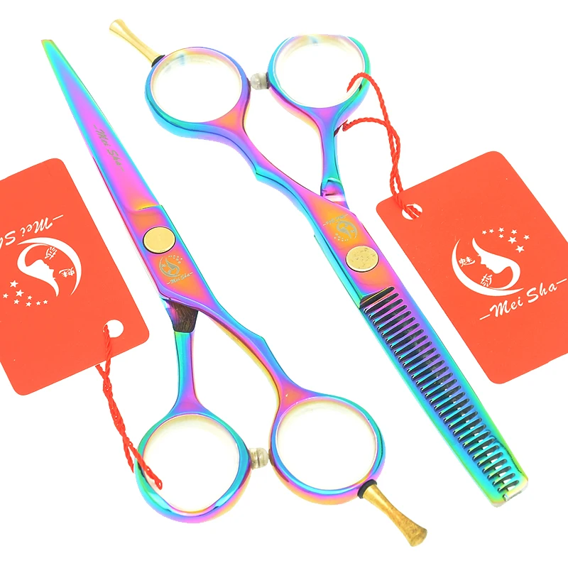 

Meisha 5,5 дюймов салонные инструменты для стрижки волос филировки стальные японские Профессиональные Парикмахерские ножницы парикмахерские ...