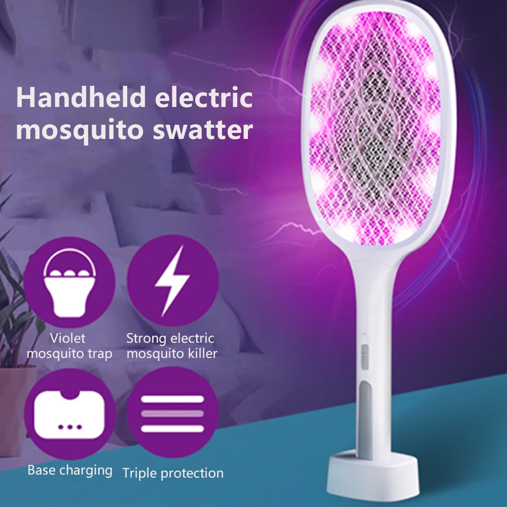 The New Electric Shock Dual-purpose Electric Mosquito Swatter Mosquito Killer Two-in-one USB Rechargeable Household
The New Electric Shock Dual-purpose Electric Mosquito Swatter Mosquito Killer Two-in-one USB Rechargeable Household
