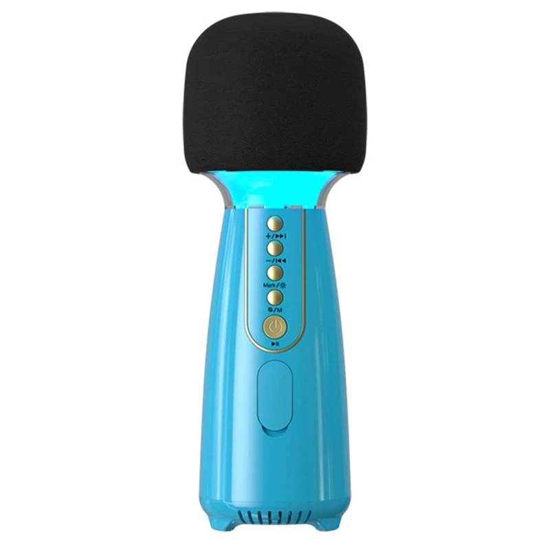 Wireless Bluetooth Karaoke Microphone Dynamic Microphone with Colorful Lights Portable Singing Speaker
Wireless Bluetooth Karaoke Microphone Dynamic Microphone with Colorful Lights Portable Singing Speaker