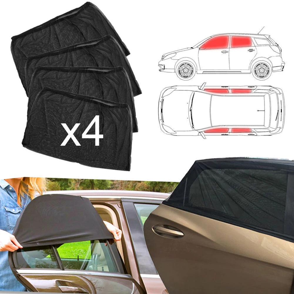 2/4pcs Car Front & Rear Side Window Sun Visor Shade Mesh Cover Sunshade for Summer UV Sun Protection
2/4pcs Car Front & Rear Side Window Sun Visor Shade Mesh Cover Sunshade for Summer UV Sun Protection