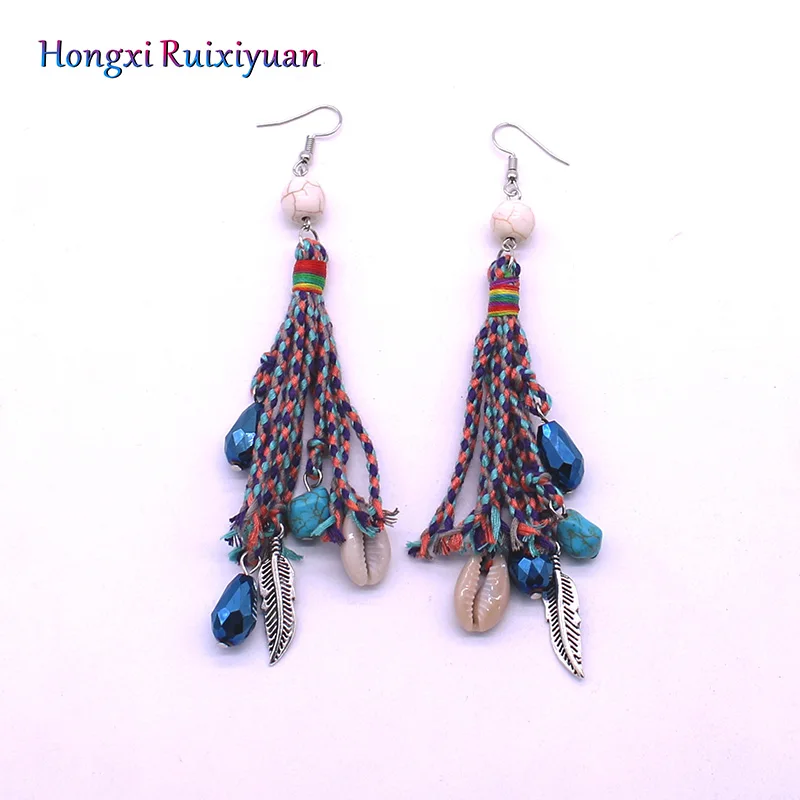 Bohemia Long Tassel Earrings Fashion Beaded Crystal Shell Color String Earrings for Women Charm Earrings & Ear Hook Jewelry
Bohemia Long Tassel Earrings Fashion Beaded Crystal Shell Color String Earrings for Women Charm Earrings & Ear Hook Jewelry